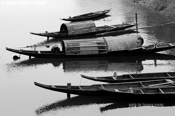 洪江古商城的木船