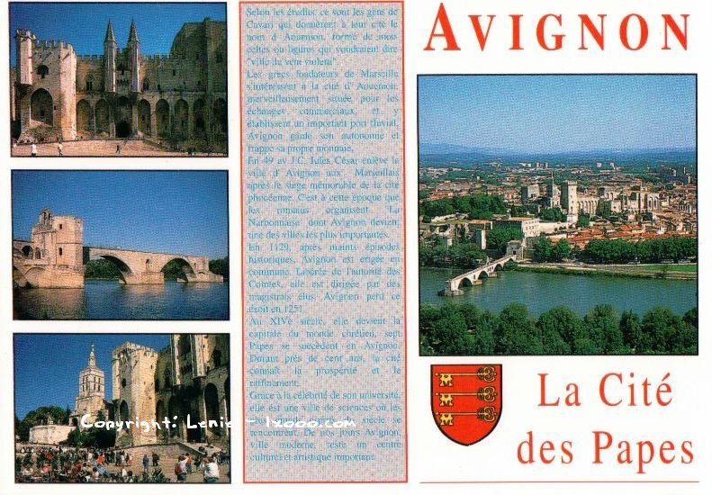 亚维农 Avignon 阿维尼翁 明信片 古迹