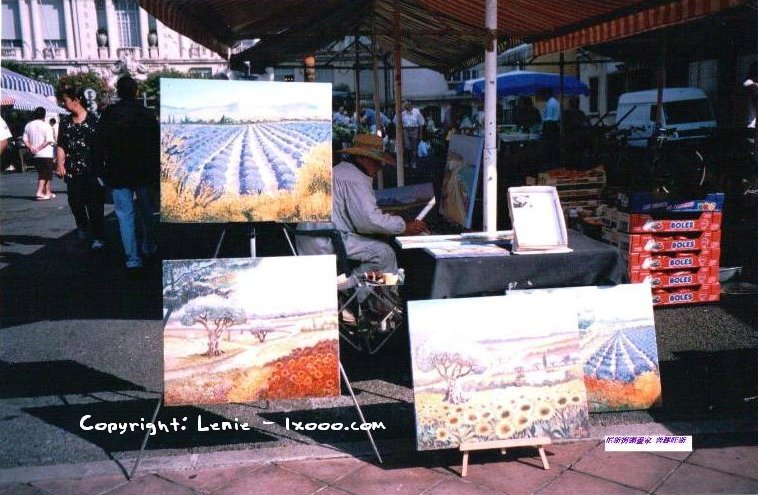 普罗旺斯 Provence 街边 现场作画